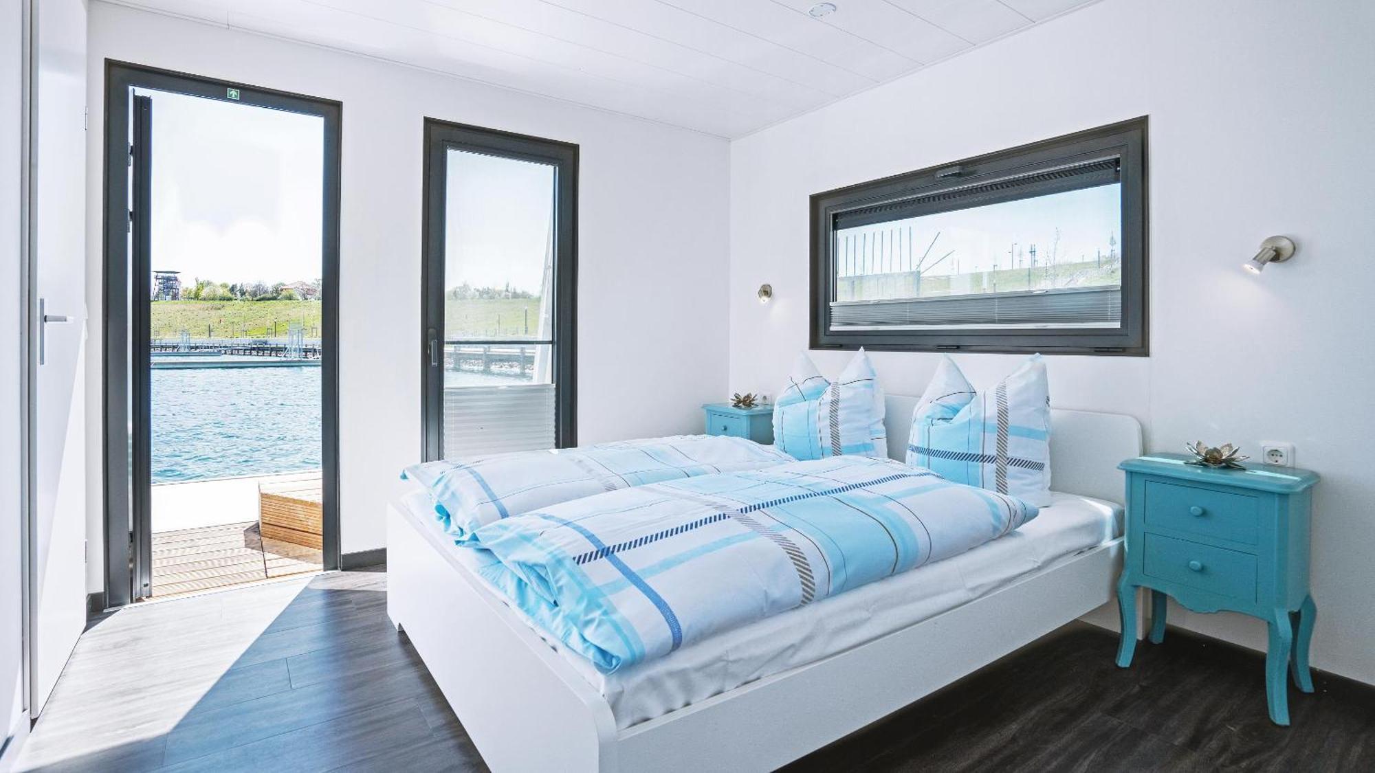 Geiseltalsee Hausboot - Floating House - Hausboot Junior Braunsbedra Esterno foto