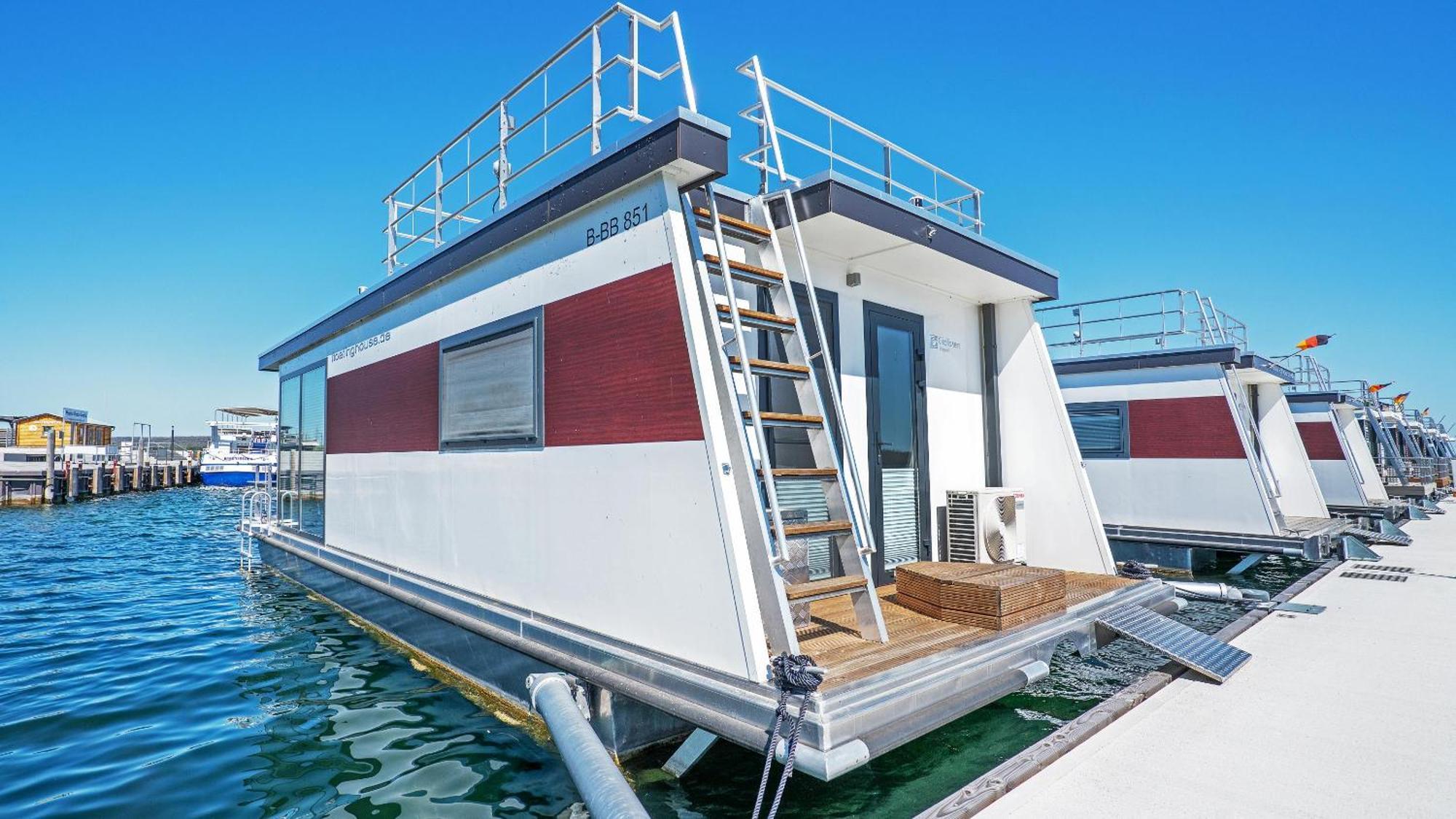 Geiseltalsee Hausboot - Floating House - Hausboot Junior Braunsbedra Esterno foto
